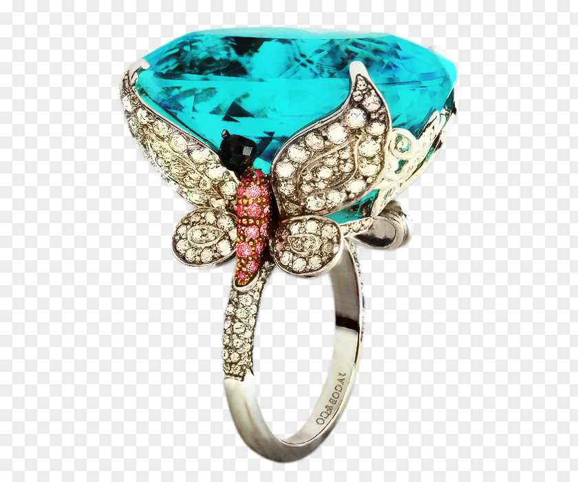 Metal Preengagement Ring Butterfly PNG