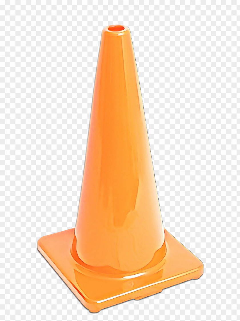 Orange Cone Background PNG