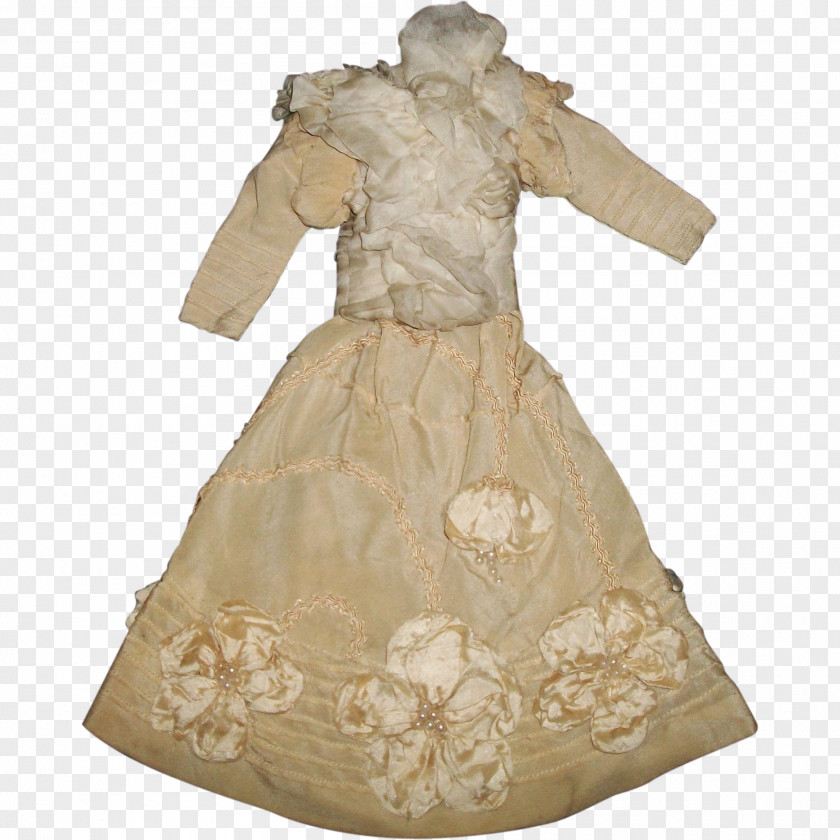 Dress Gown Beige Costume PNG