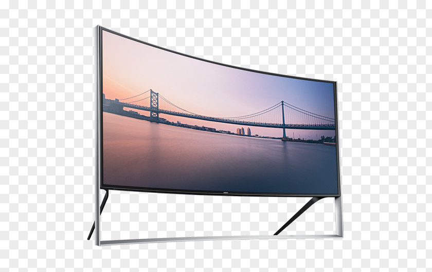 Technological Sense Curved Lines Ultra-high-definition Television Samsung 4K Resolution Set LED-backlit LCD PNG
