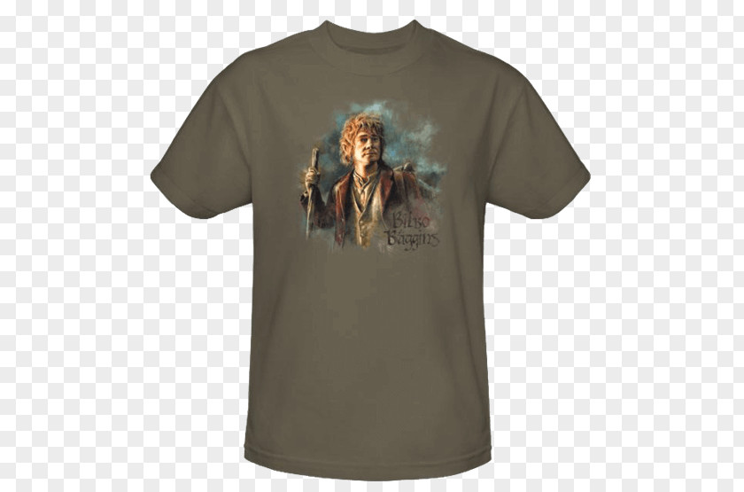 Bilbo Baggins T-shirt The Hobbit Sleeve PNG