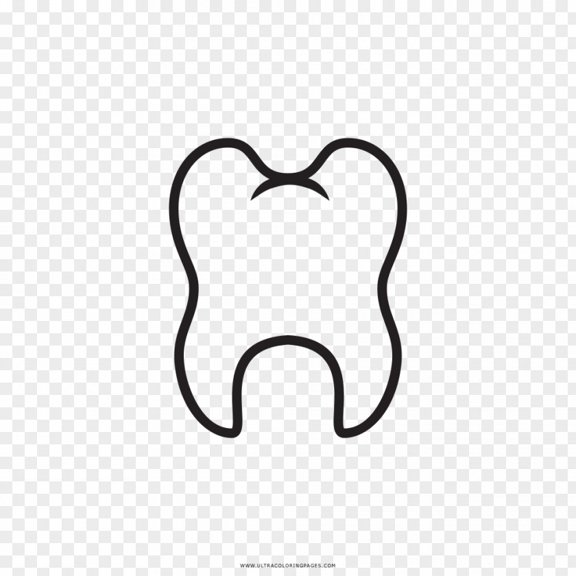 Dentista Tooth Drawing Molar Black And White Coloring Book PNG