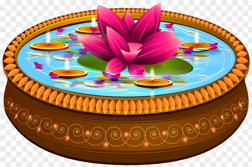 Floating Flowers Art India Clip PNG