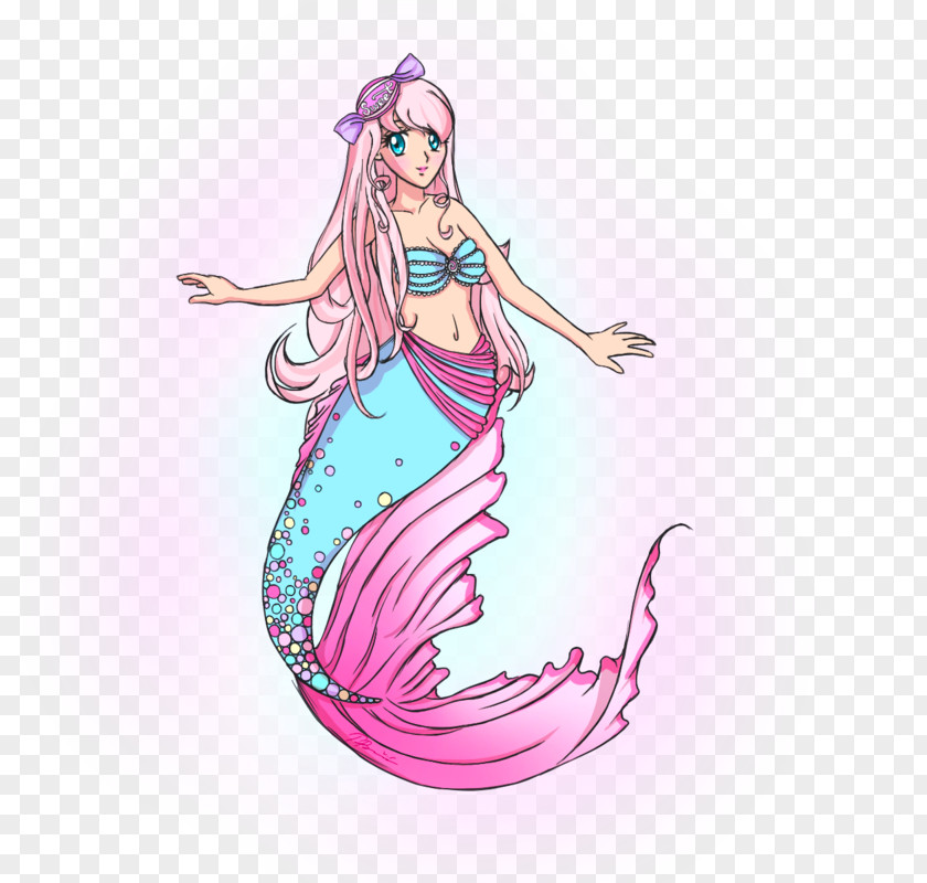 Mermaid Costume Design Pink M PNG
