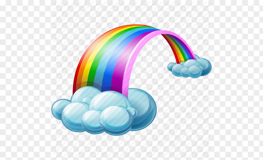 Rainbow Transparent Background Rain Cloud Weather Icon PNG