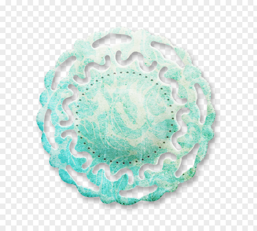 Teal Turquoise Motif Background PNG