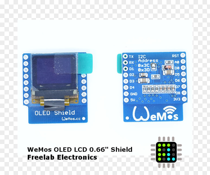 Wemos D1 Mini OLED ESP8266 I²C NodeMCU WeMos PNG