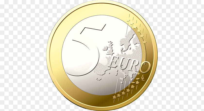 Euro 5 Note Coins Monete Da Italiane PNG