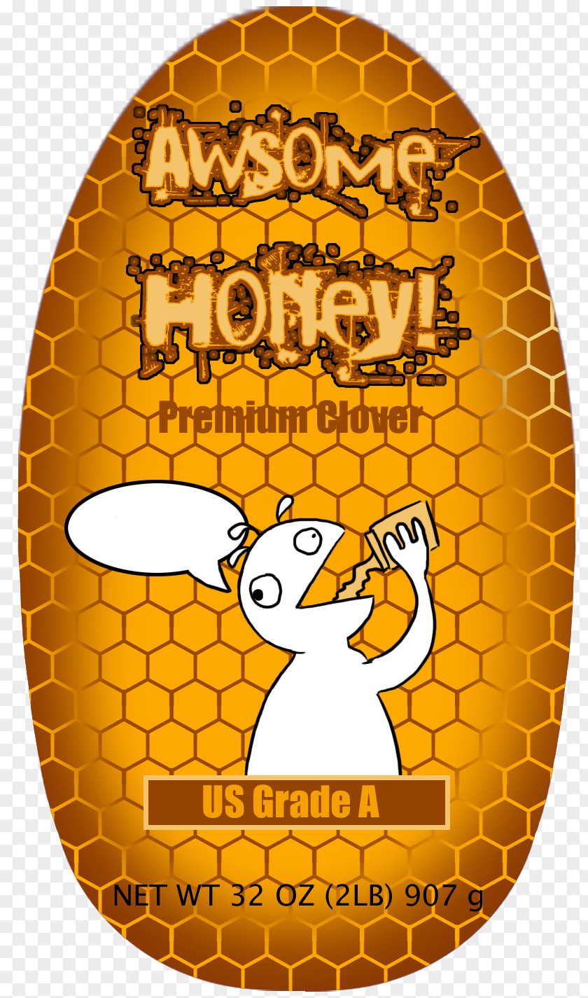 Honey Label Insect Food Cartoon Font PNG