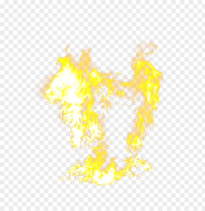 Raging Fire Yellow Pattern PNG