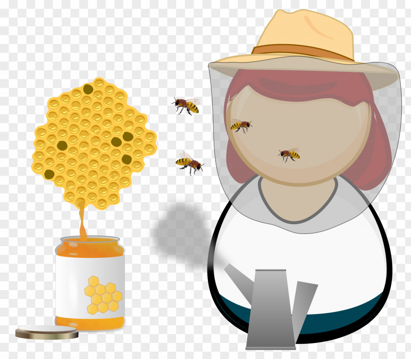 Bee Beekeeper Beehive Honey Clip Art PNG