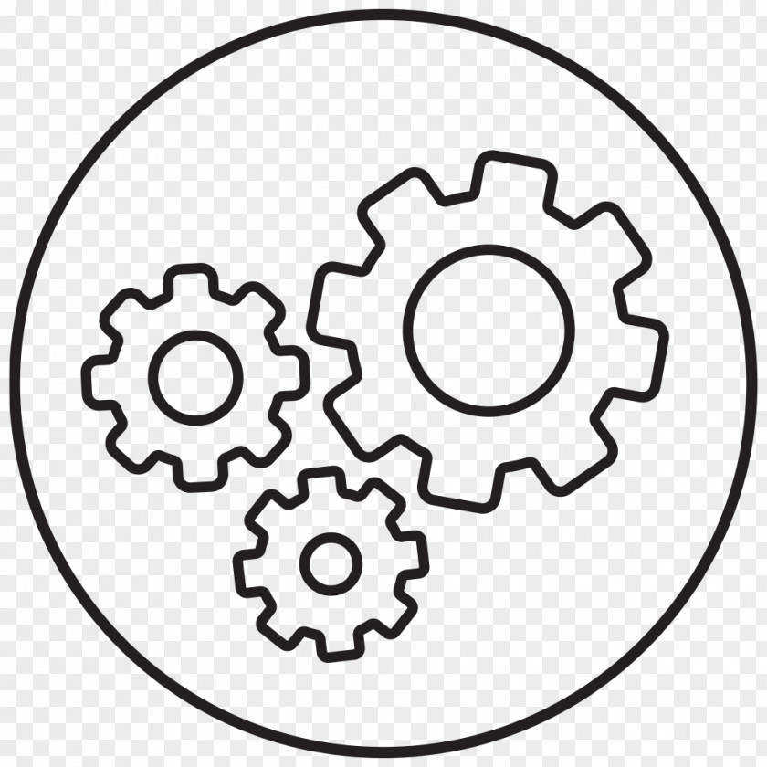 Gears Logo Innovation Business Marketing PNG