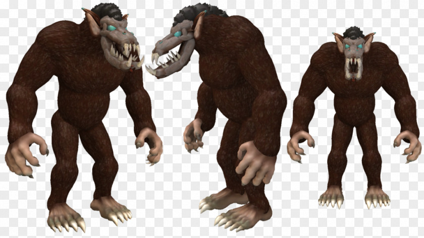 Gorilla Spore Creatures Werewolf Creature Keeper PNG