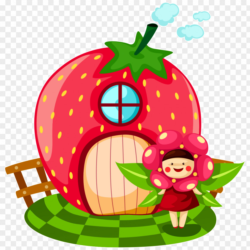 Strawberry Cartoon Clip Art PNG