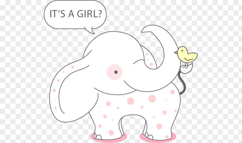 Cartoon Elephant Greet Infant Card Vector Indian Clip Art PNG