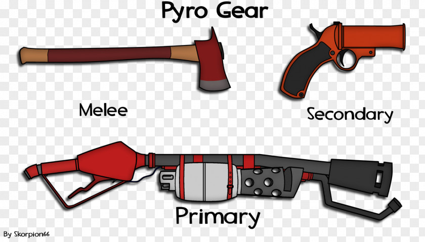 Pyro Technical Drawing Firearm Design Team Fortress 2 PNG