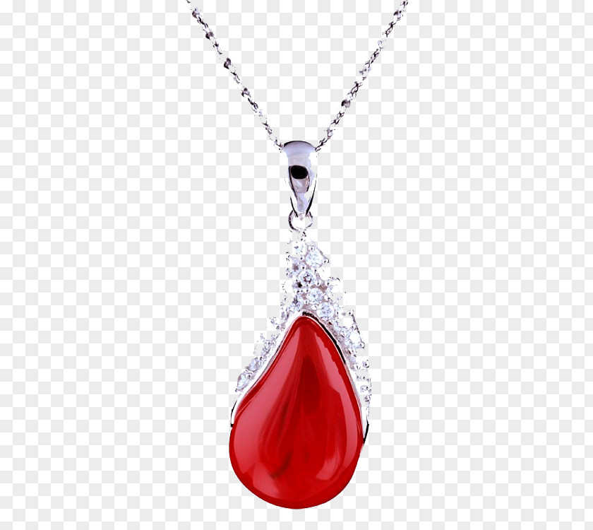 Ruby Necklace Gift PNG