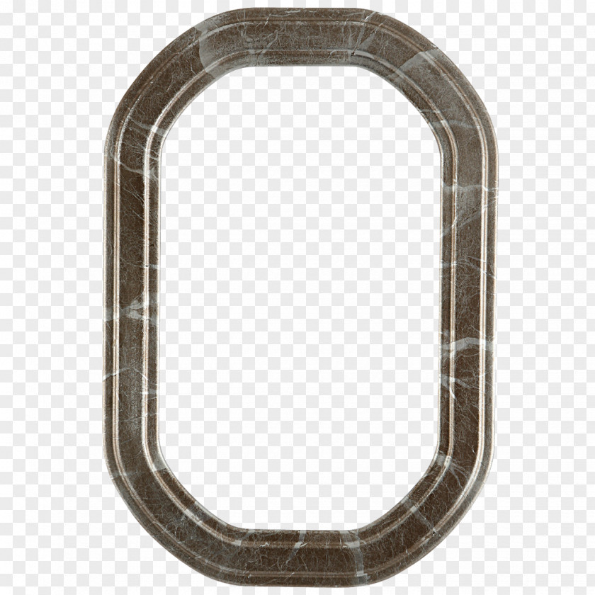 Silver Frame Oval PNG