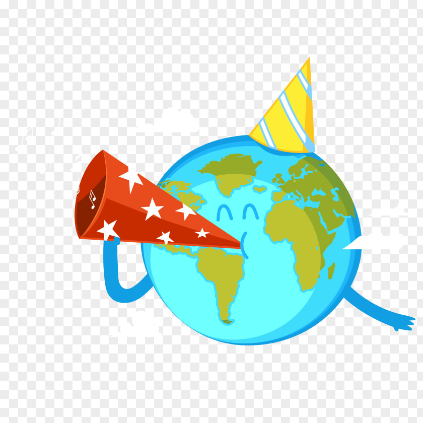 Vector Funny Earth Clip Art PNG