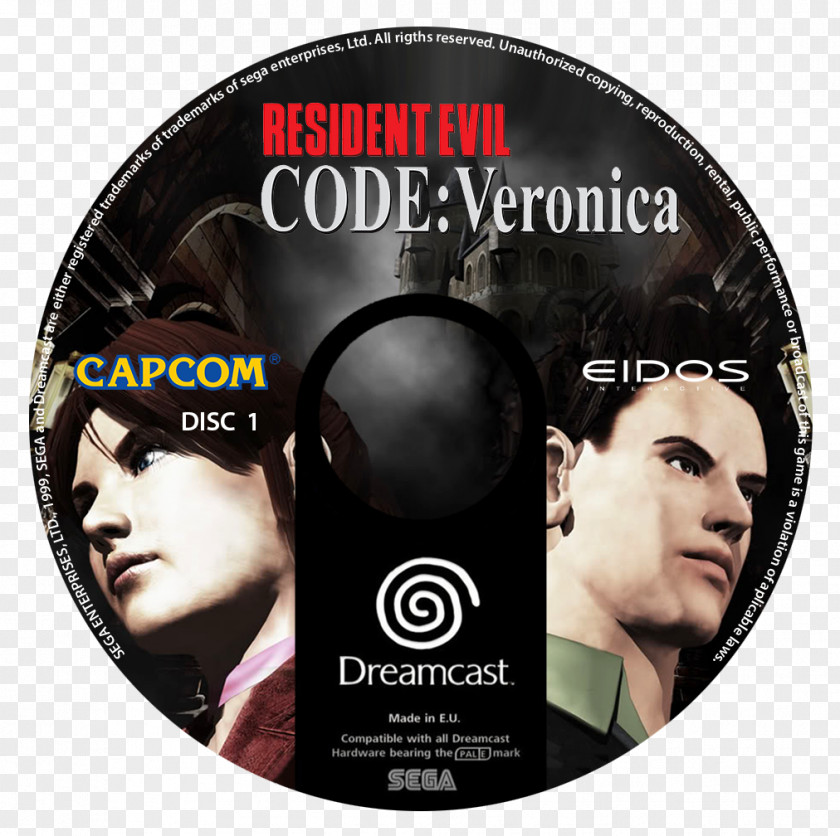 Veronica Resident Evil – Code: Claire Redfield Dreamcast Video Game Consoles PNG