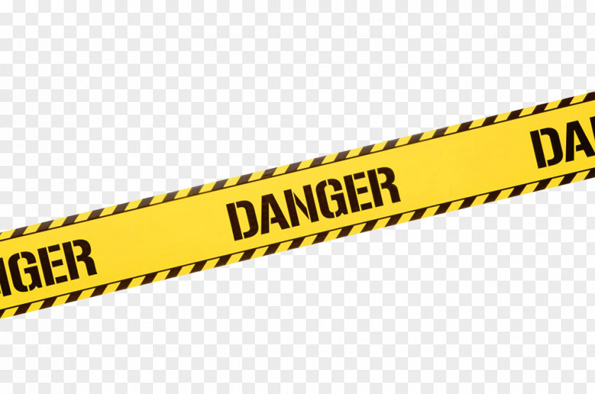 Yellow Danger Warning Belt Hazard Barricade Tape Stock Photography PNG