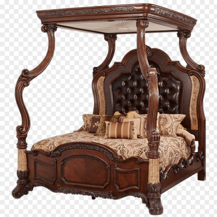 Bed Bedside Tables Canopy Bedroom Furniture Sets PNG