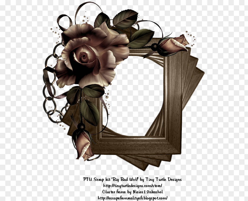 Big Bad Wolf Flower Font PNG