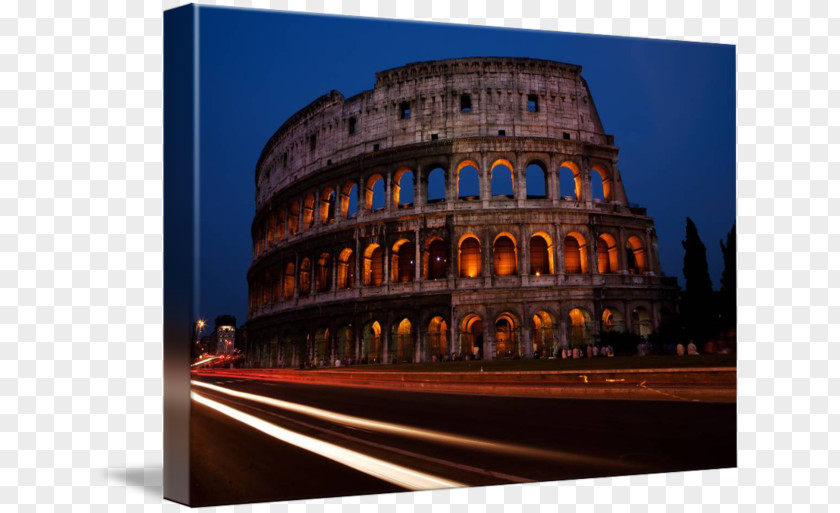 Colosseum Ancient Rome Building Landmark Gallery Wrap PNG