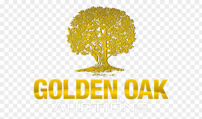 Golden Tree Oak Auctions House Logo PNG