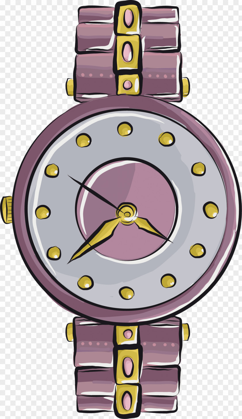 Vector Purple Watch Metal PNG