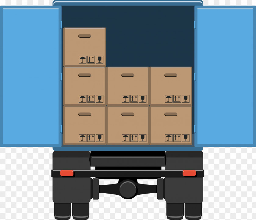 Cargo Vector Graphics Truck Packaging And Labeling Transport PNG