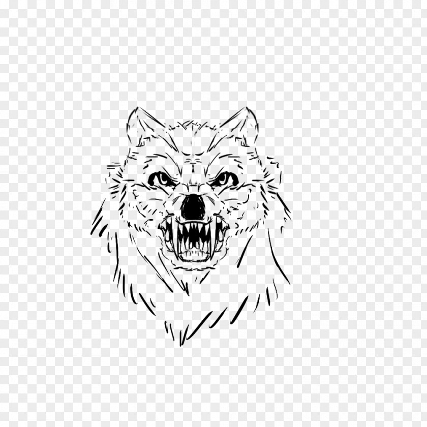 Dog Canidae Whiskers White Sketch PNG