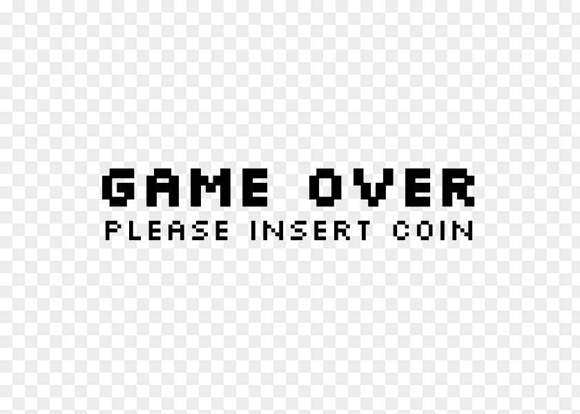 Game Over Wedding Logo Insert Coin Brand Product Design PNG