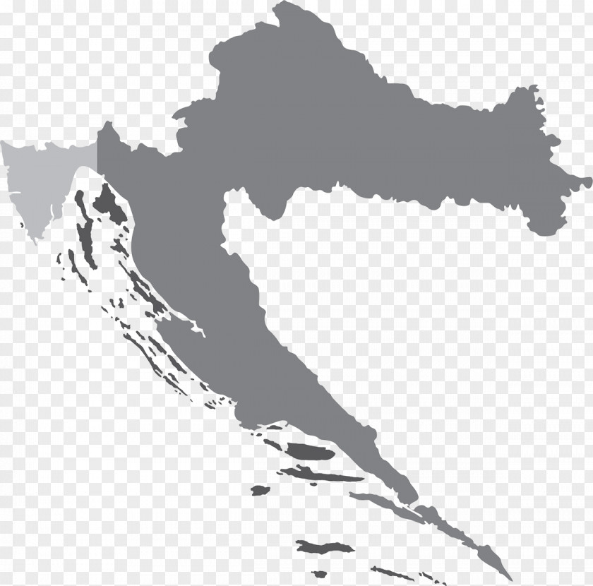 Map Croatia Vector PNG