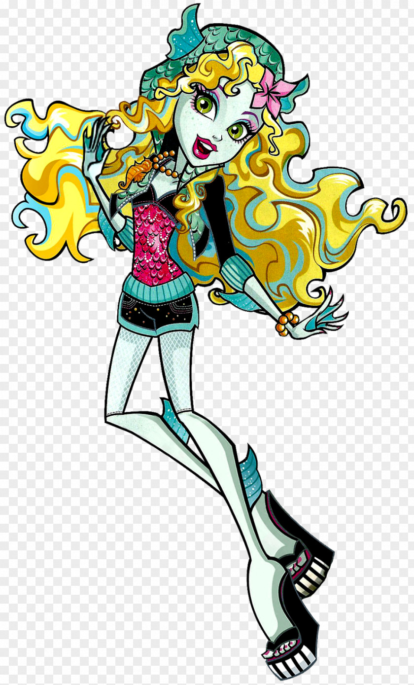 Monster Lagoona Blue Draculaura High Doll PNG