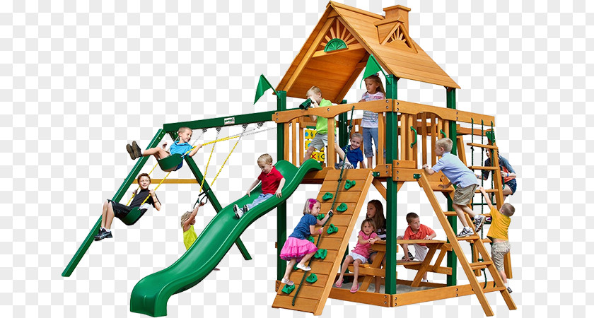 Playground Equipment Swing Outdoor Playset Jungle Gym Gorilla Playsets Chateau II Slide PNG