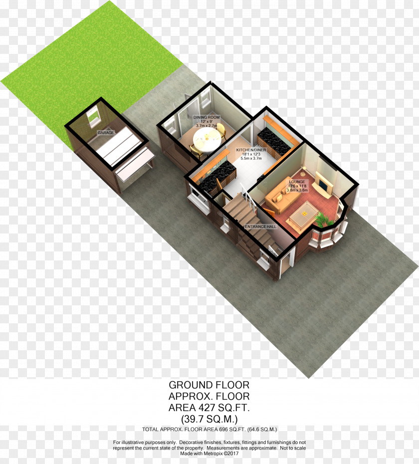 House Open Plan Floor Living Room PNG