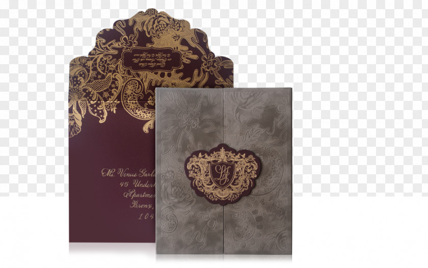 Invitation Luxury Brown Brand PNG