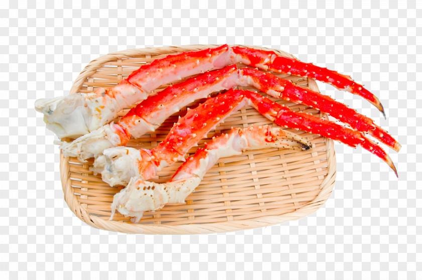 Bamboo Basket Of Crabs Crab Claw Red King Chinese Mitten Decapoda PNG