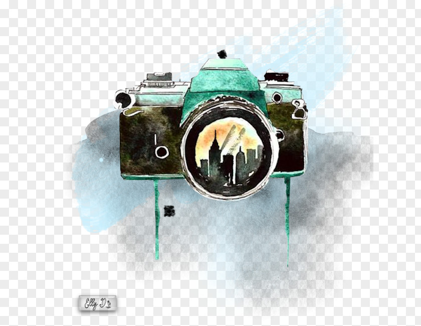 Camera Watercolor Painting Photography Drawing PNG