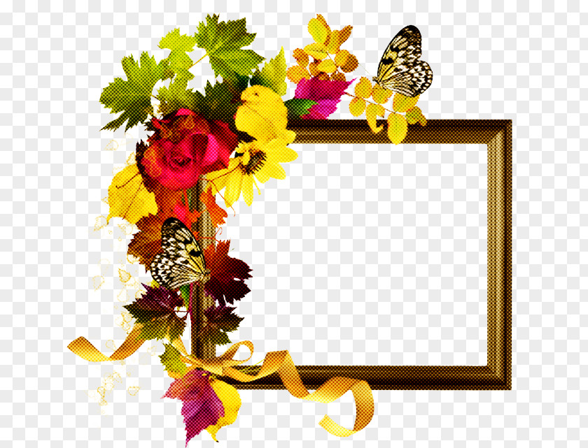 Pollinator Cut Flowers Picture Frame PNG