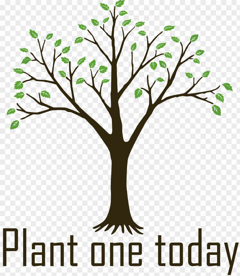 Plant One Today Arbor Day PNG