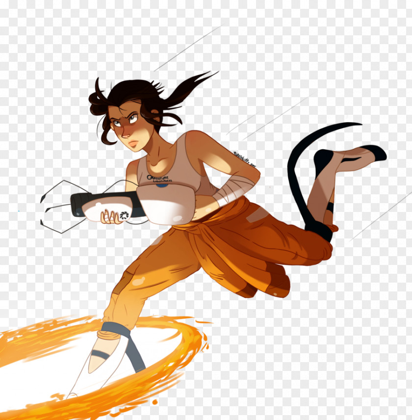 Portal 2 Chell Fan Art PNG