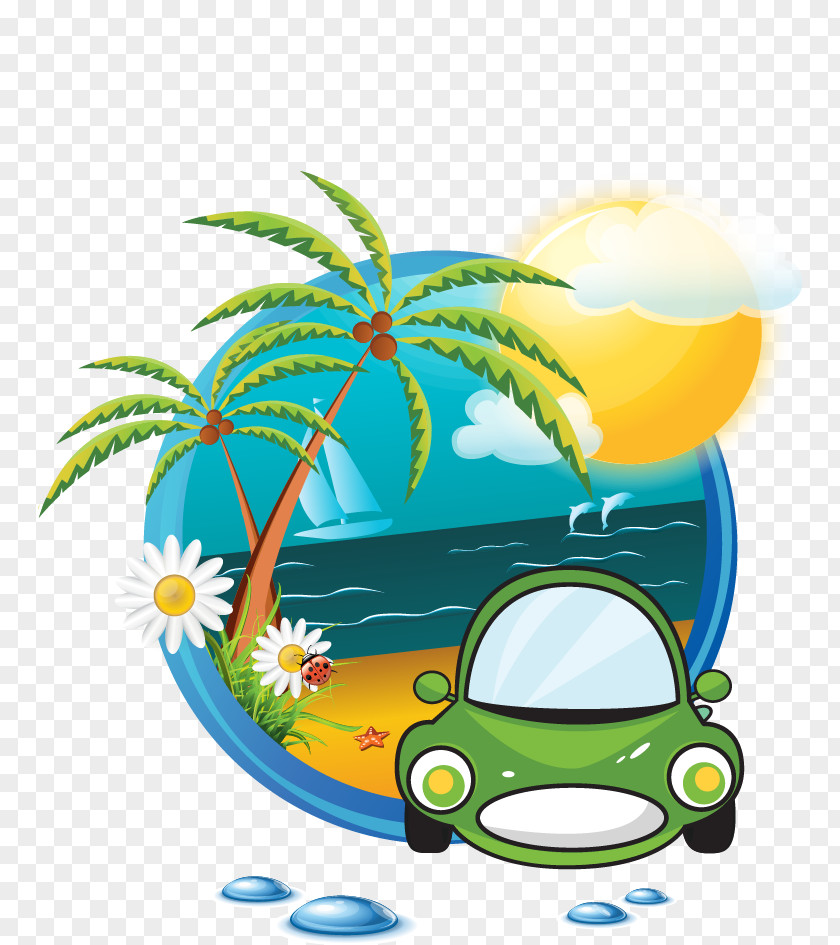 Travel Element Beach Logo Summer Clip Art PNG