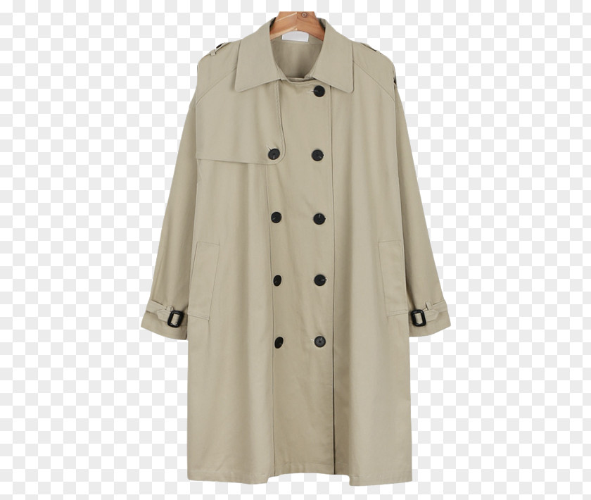 Trench Coat Overcoat Beige PNG