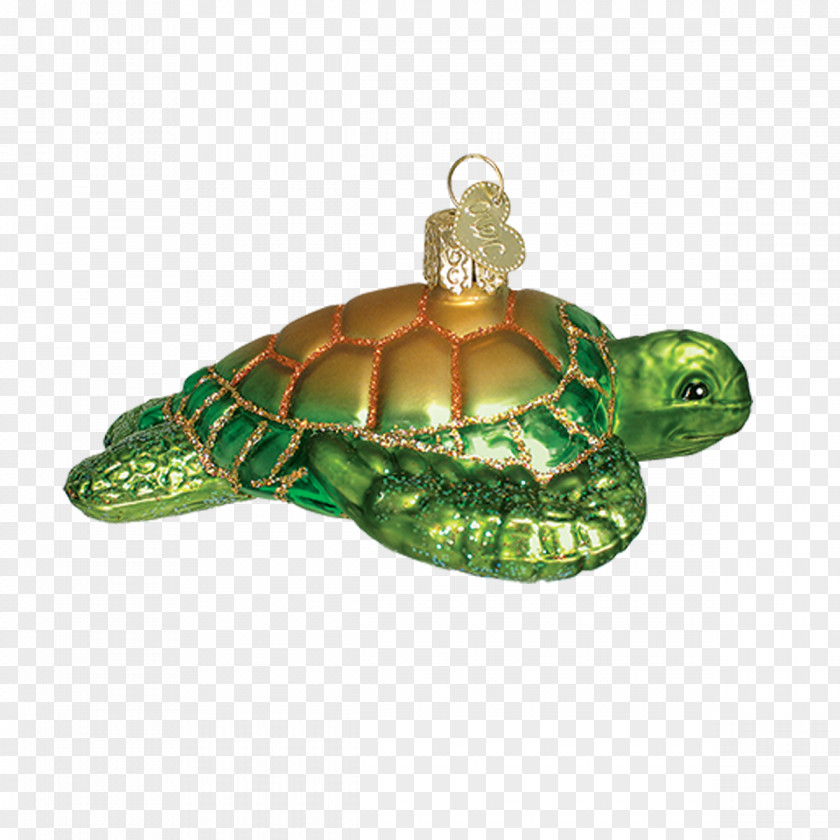 Turtle Tortoise Green Sea Christmas Ornament PNG
