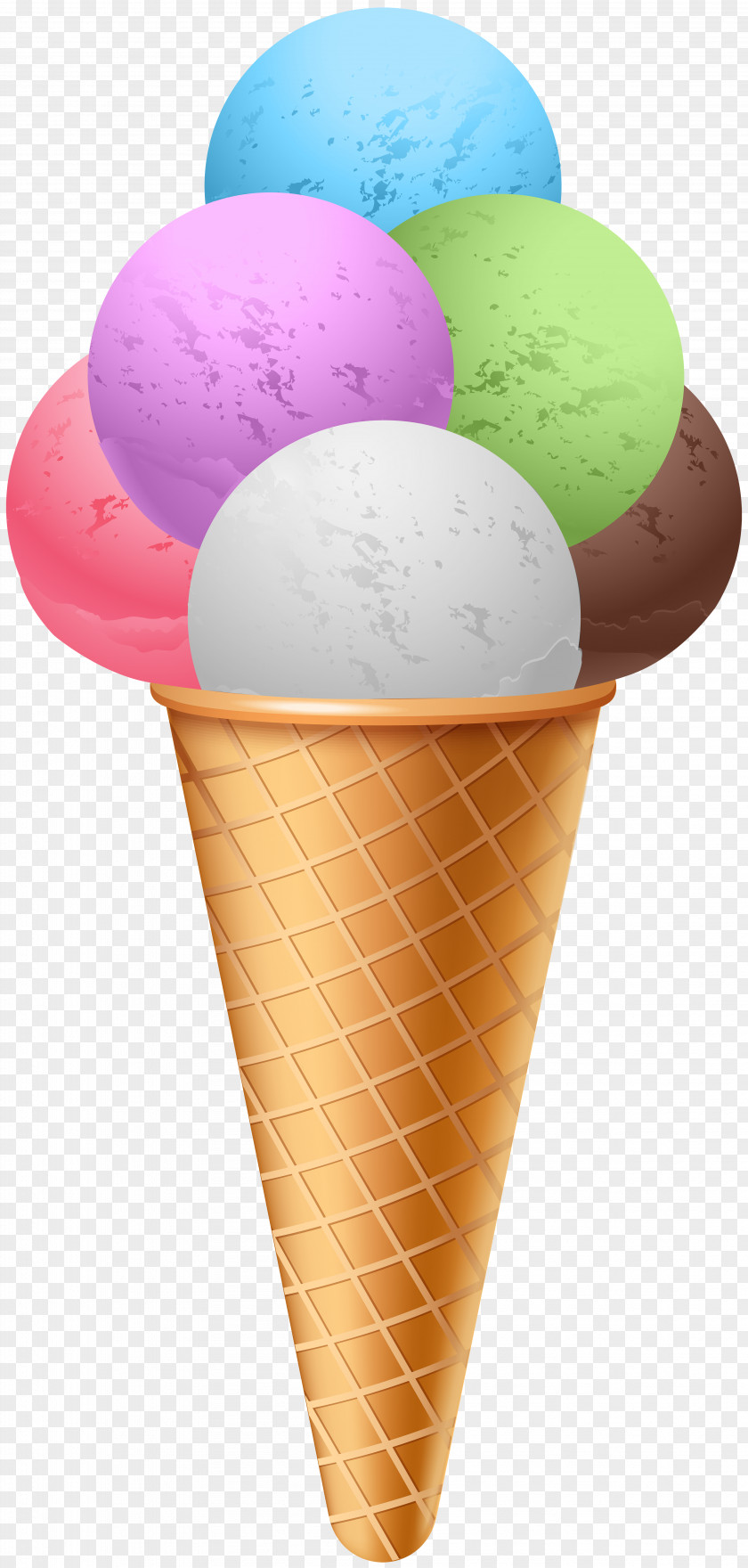 Big Ice Cream Cone Clipart Image Sundae Chocolate PNG
