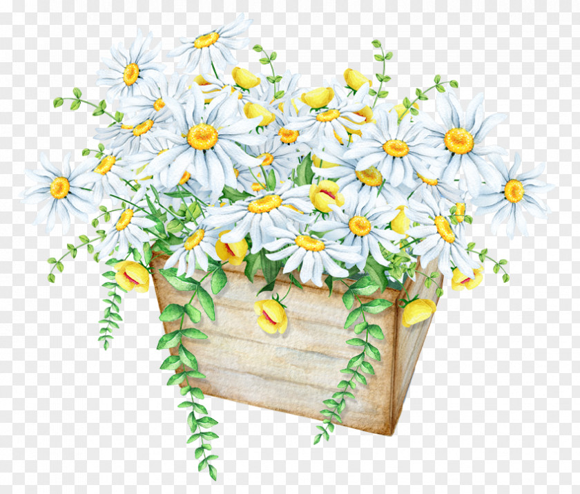 Exquisite Beautiful Basket Of Flowers Poster PNG
