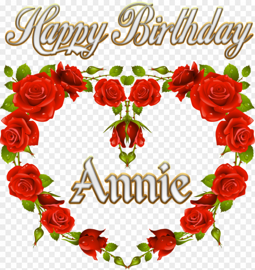 Happybirthday/ Rose Red White Clip Art PNG