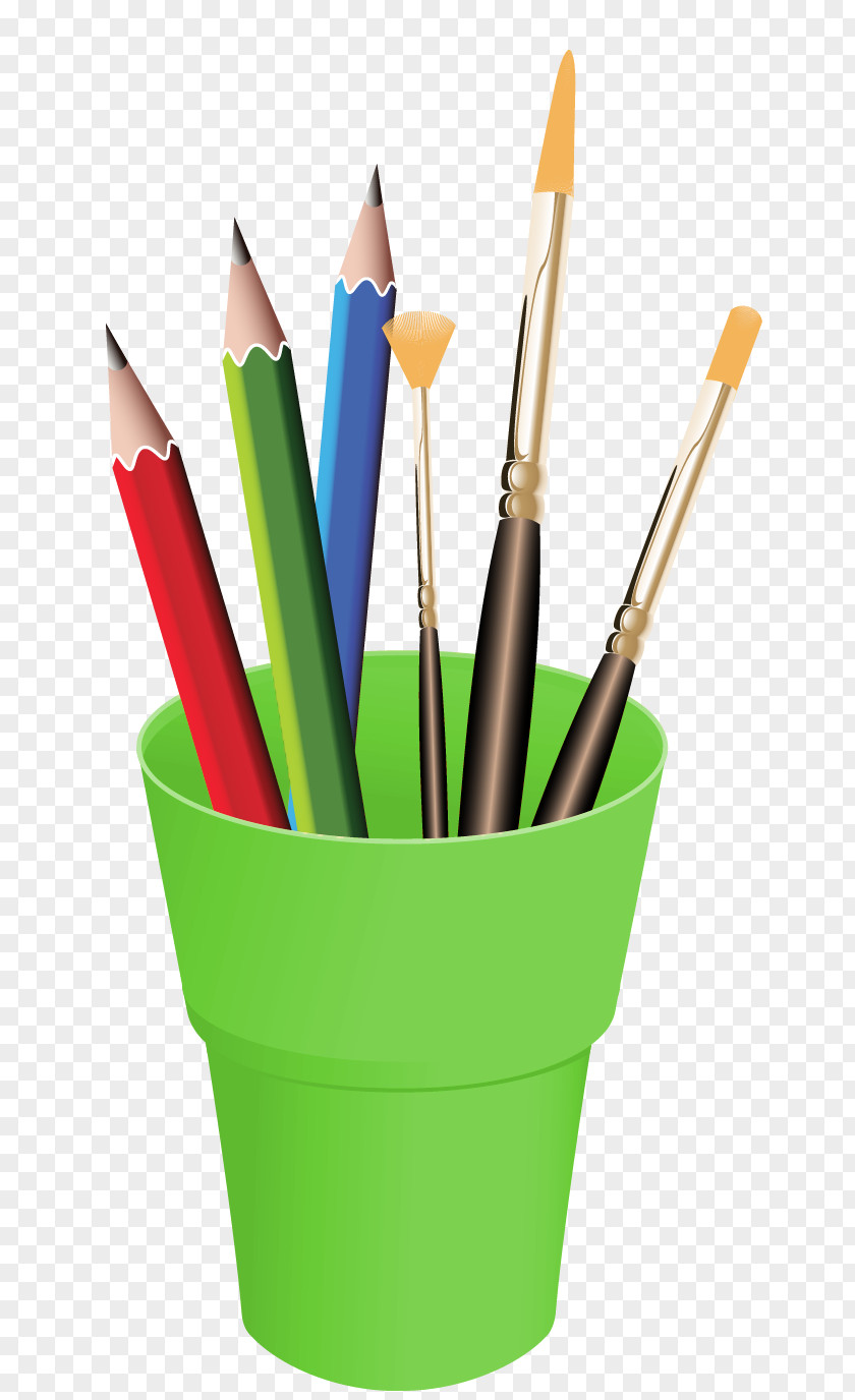 Pencils In Cup Vector Clipart Pencil Drawing Clip Art PNG